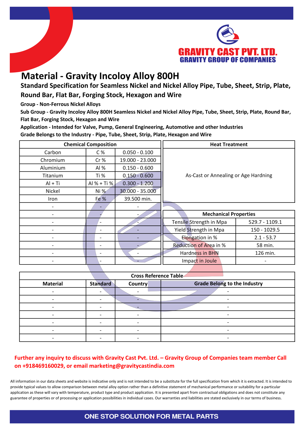 Gravity Incoloy Alloy 800H.pdf